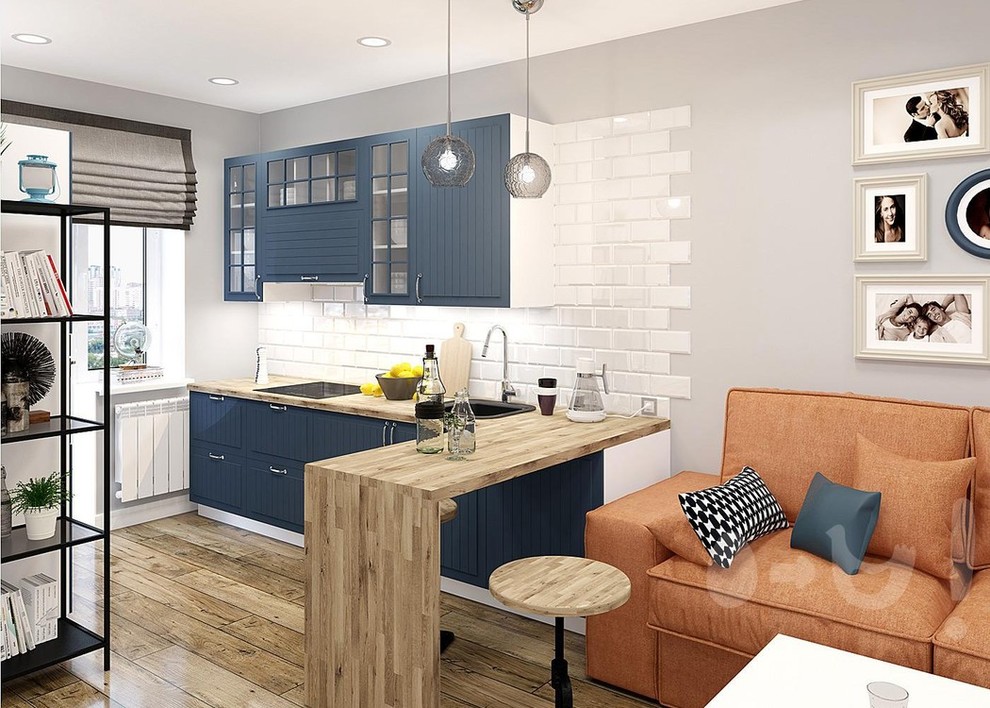 Шоурум в Скандинавском стиле ЖК Ясный Берег. Новосибирск.