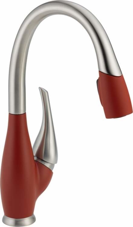 Pull-Down Faucet Stainless/Chili Pepper