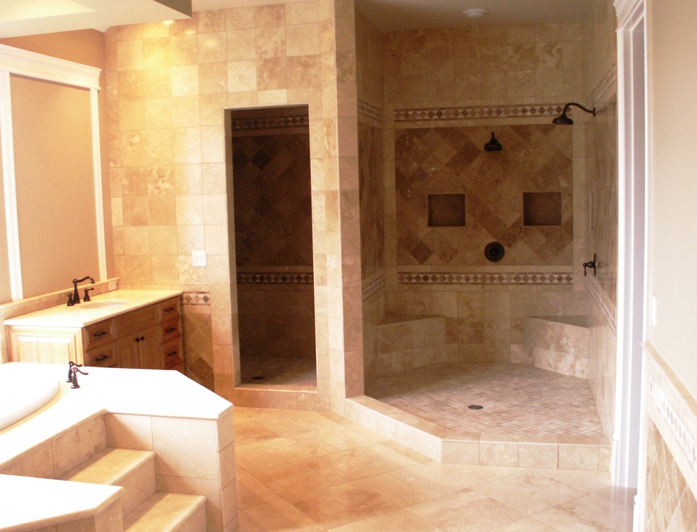 Example of a mountain style bathroom design in Seattle