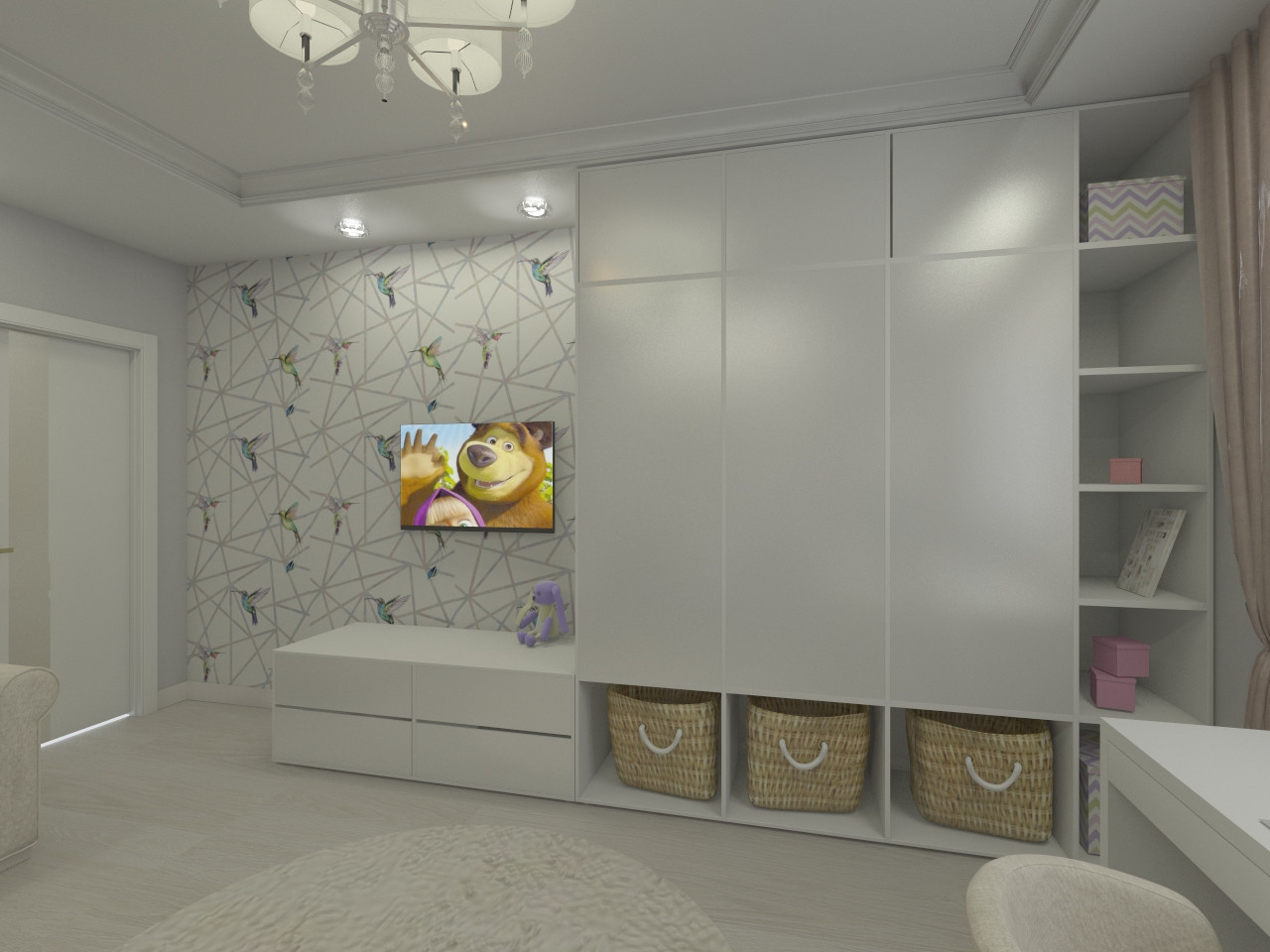 Современный интерьер в светлых тонах