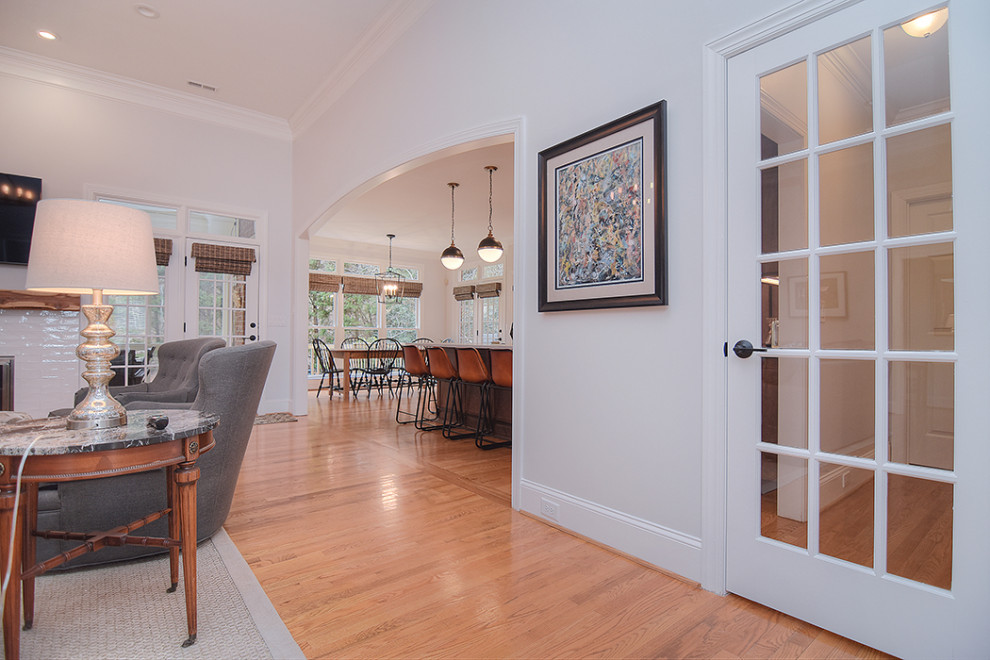 Home design - transitional home design idea in Charlotte