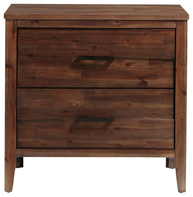 Cresswell Brown 2 Drawer Nightstand Rustic Nightstands And Cresswell Brown 2 Drawer Nightstand