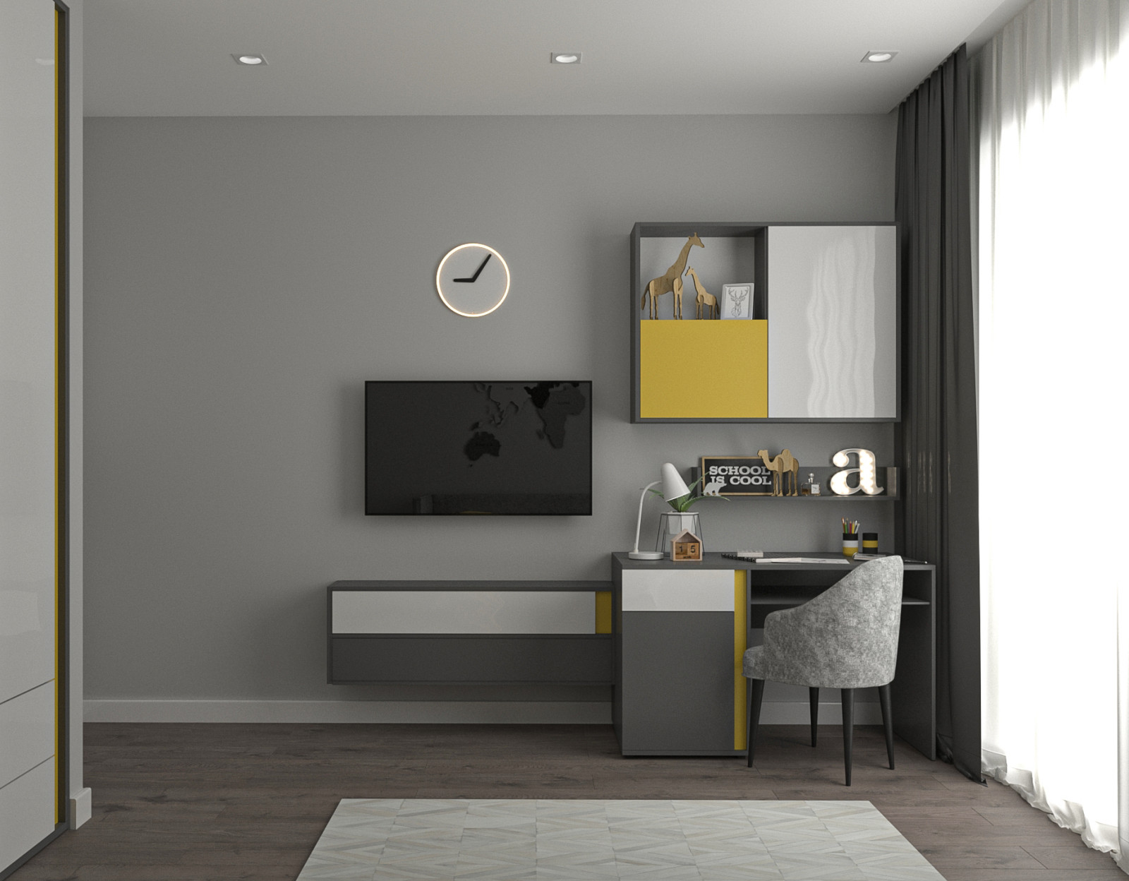 трехкомнатная квартира в современном стиле