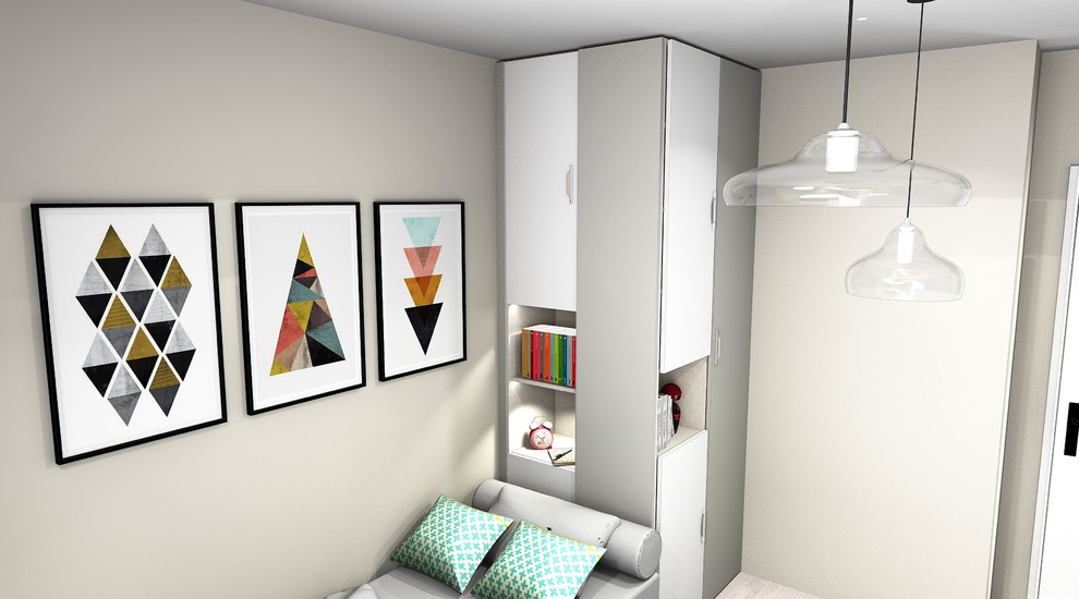 Design ideas for a contemporary kids' room in Lyon.