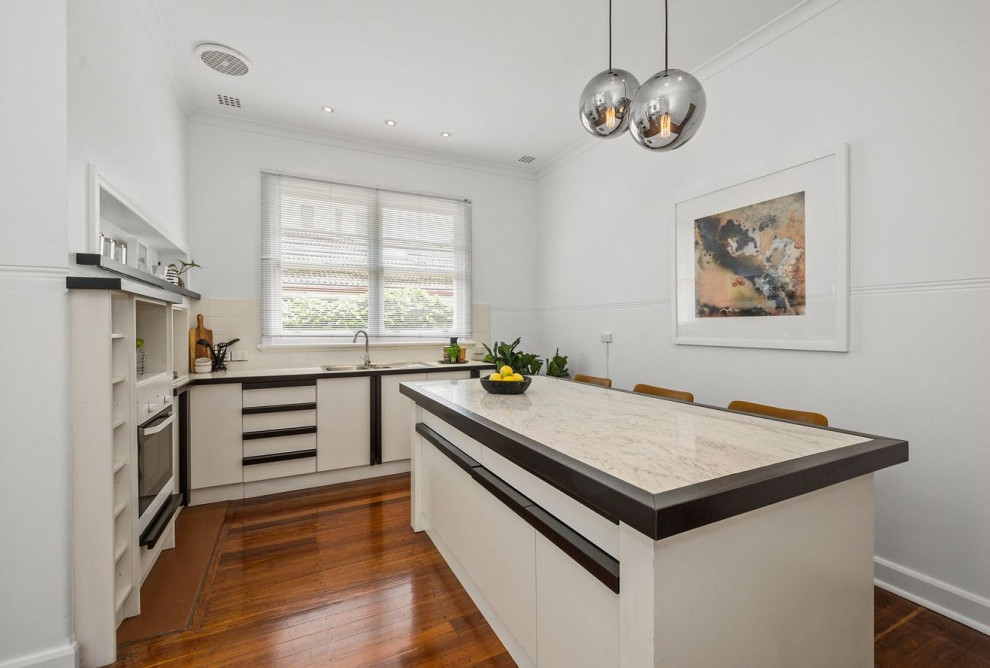Example of a trendy kitchen design in Perth