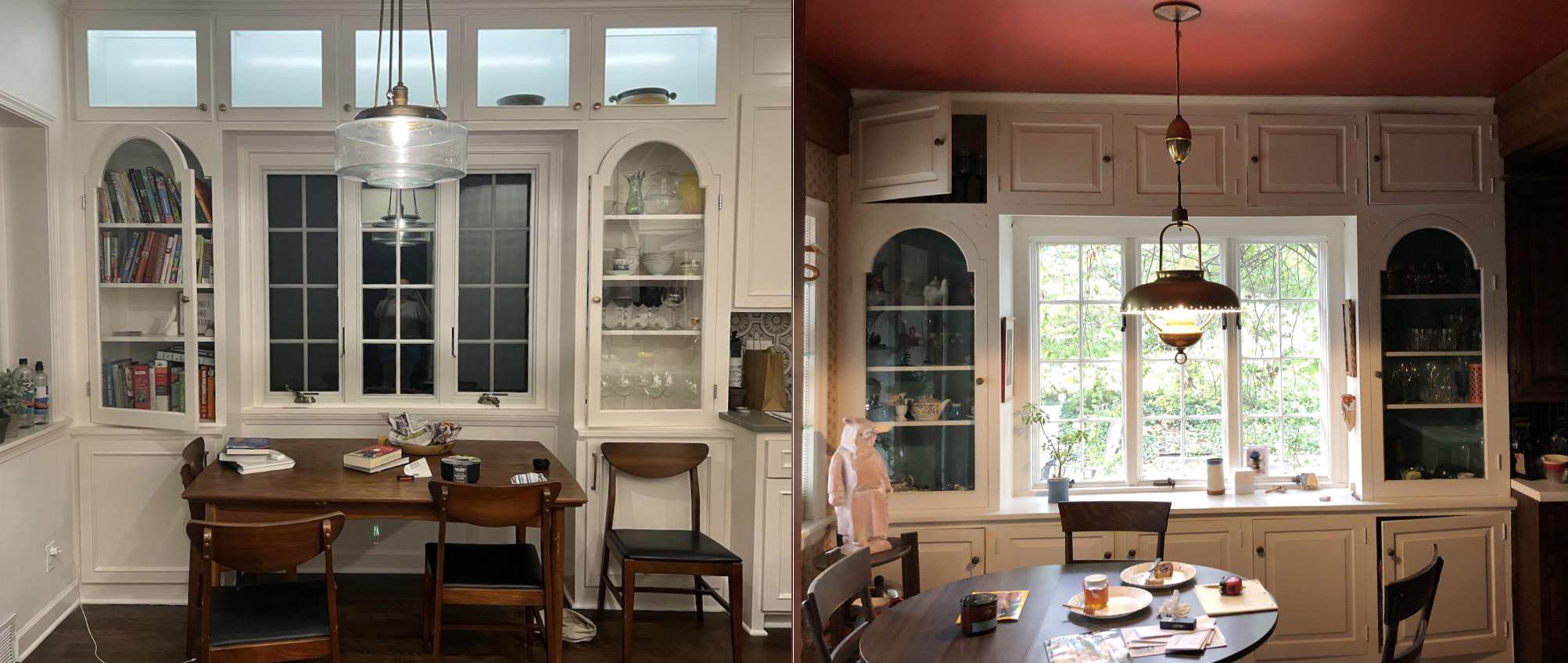 Breakfast nook After/Before