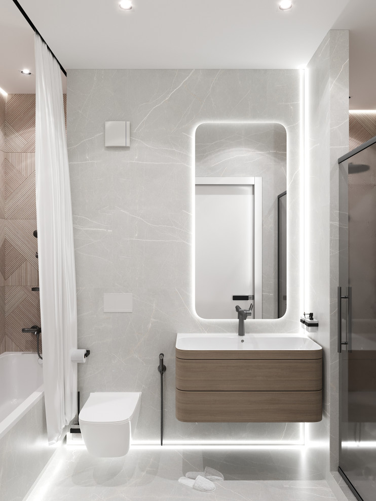 ЖК "Династия", ванная, душевая комната