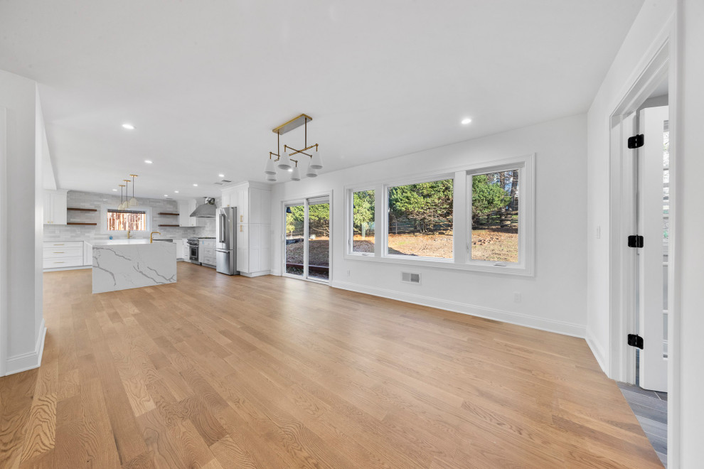 Open Living Room & Kitchen | Gut Remodel Haworth NJ