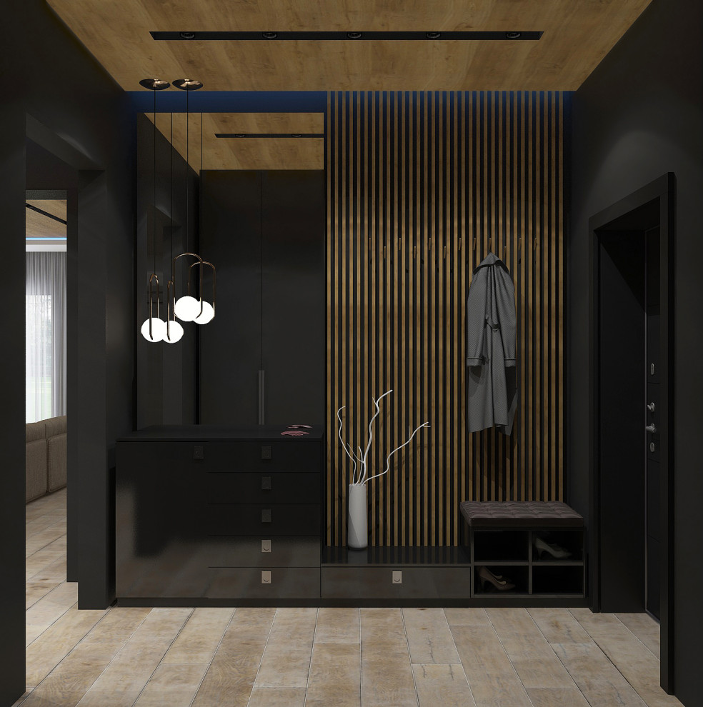 Дизайн холла дом Гатчина