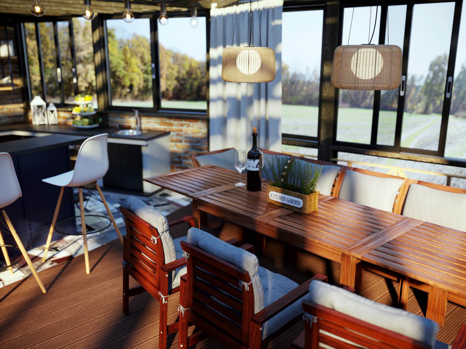 Летняя кухня в Малаховке