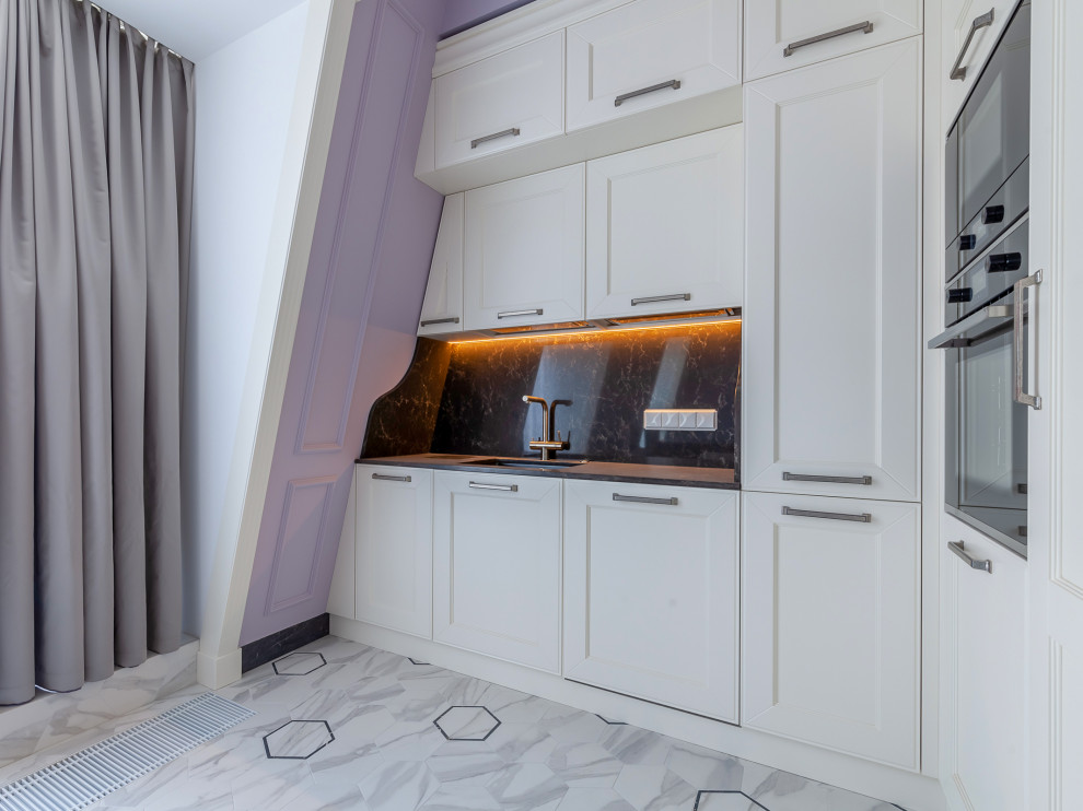 Кухня на мансардном этаже