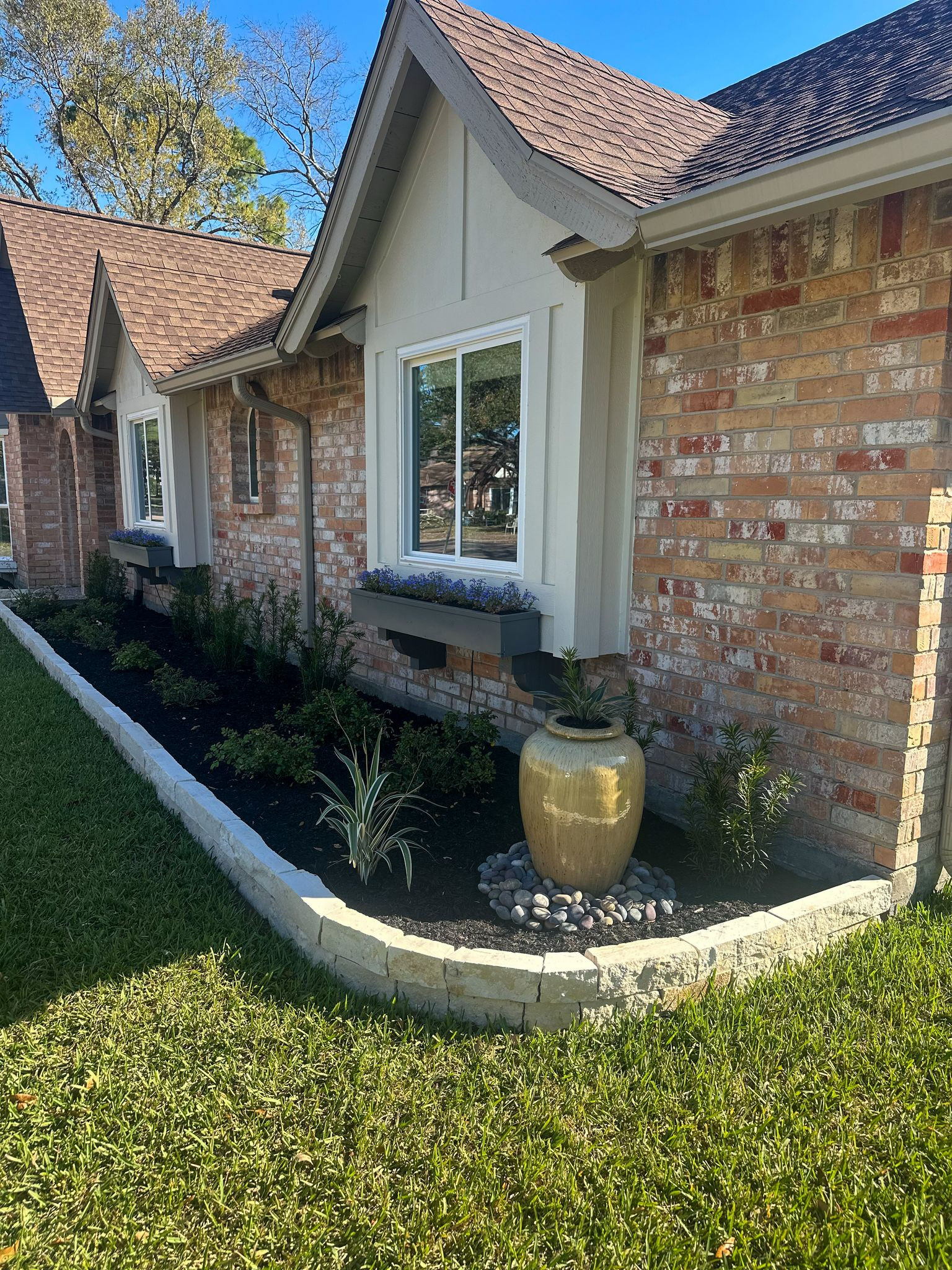 Front yard makeover at Durban Dr!