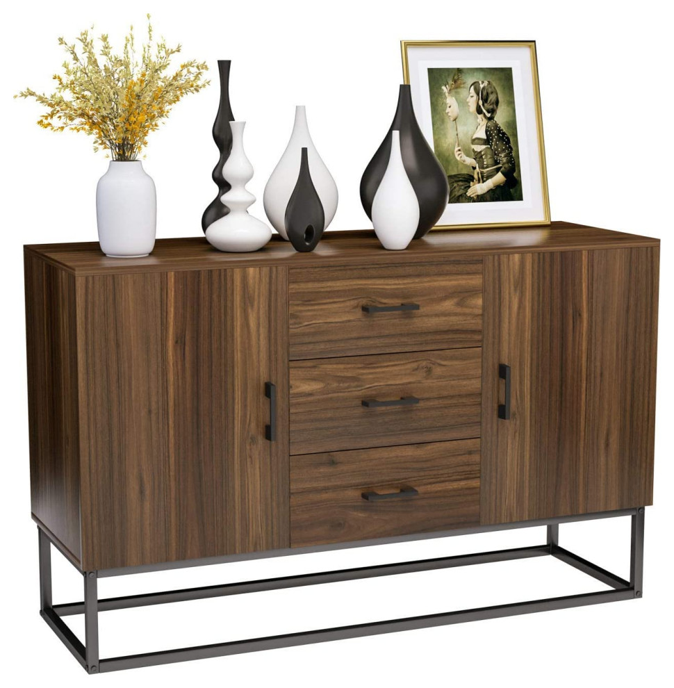 Industrial Style Sideboard Buffet Storage Contemporary