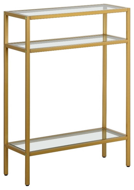 Henn&Hart 22" Gold Console Table - Contemporary - Console Tables - by ...