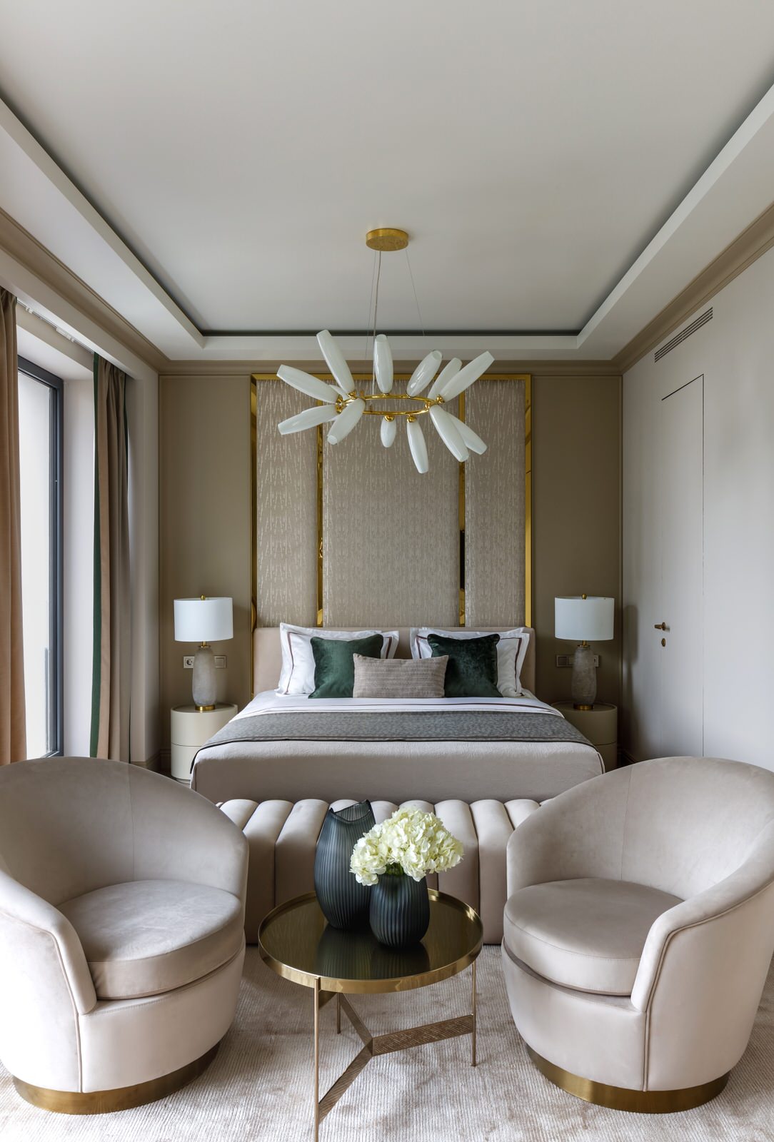 Современная классика реализованный дизайн-проект в ЖК "Прайм парк"