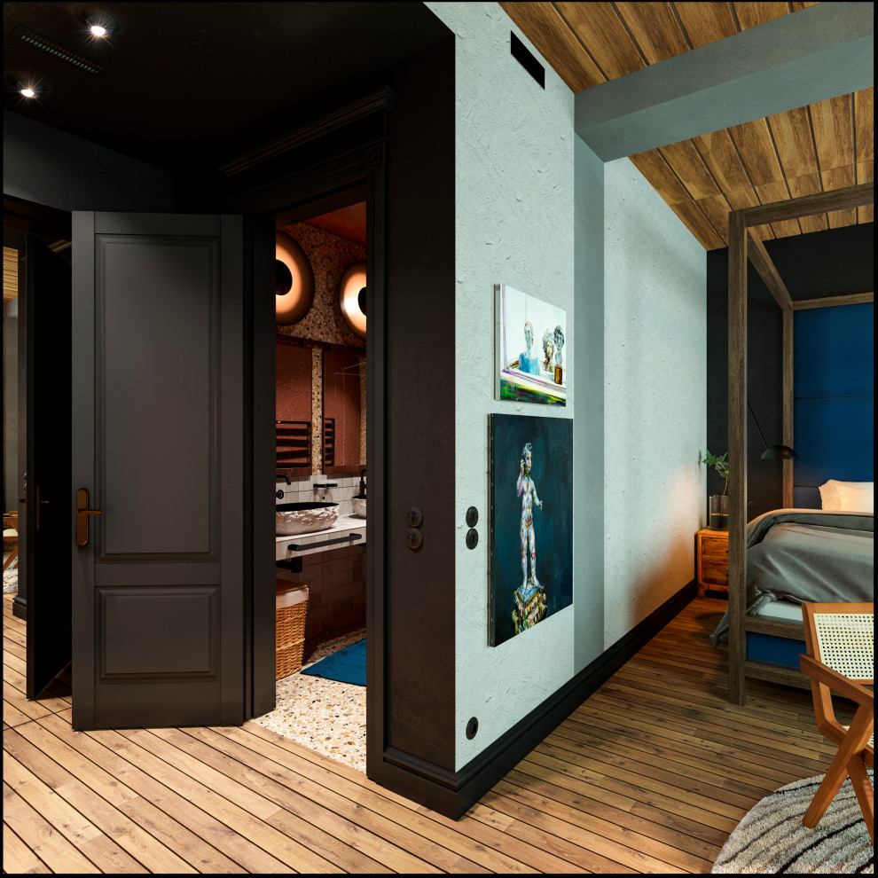 Дизайн апарт комплекса/гостиницы в стиле шале 250 м2