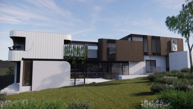 Barwon Valley House contemporary-fasad