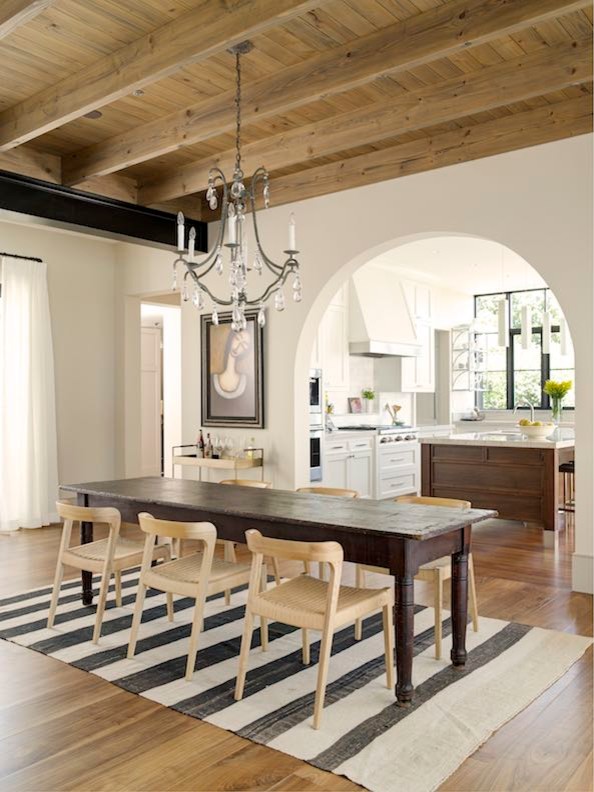 Example of a transitional dining room design in Seattle