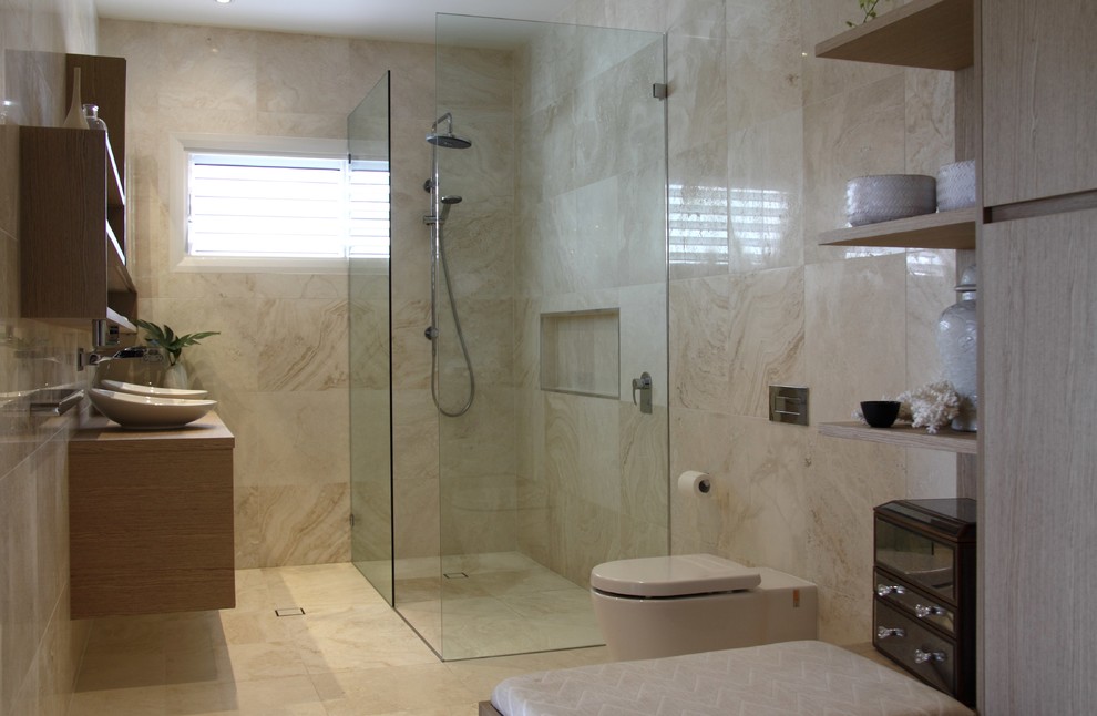 Photo of a contemporary bathroom in Townsville.