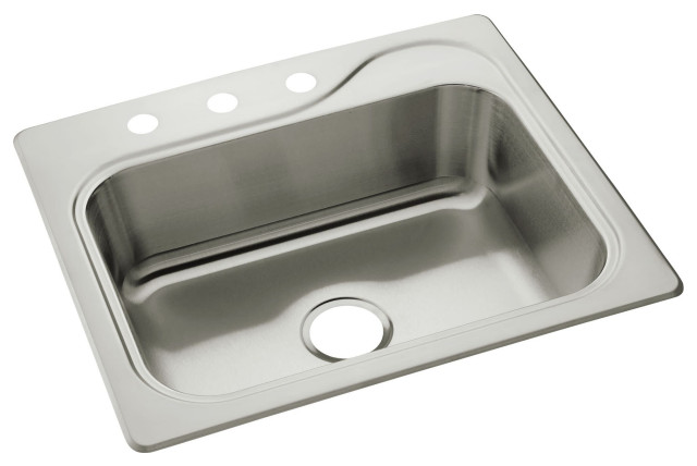 Sterling 11405-3 Southhaven 25" Single Basin Drop In Stainless - Stainless