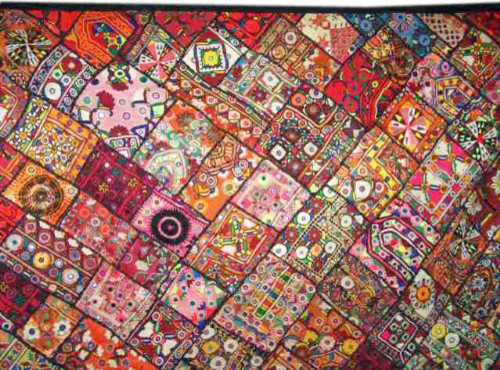 Kutch Embroidery Tapestry Indian Patchwork Wall Hanging