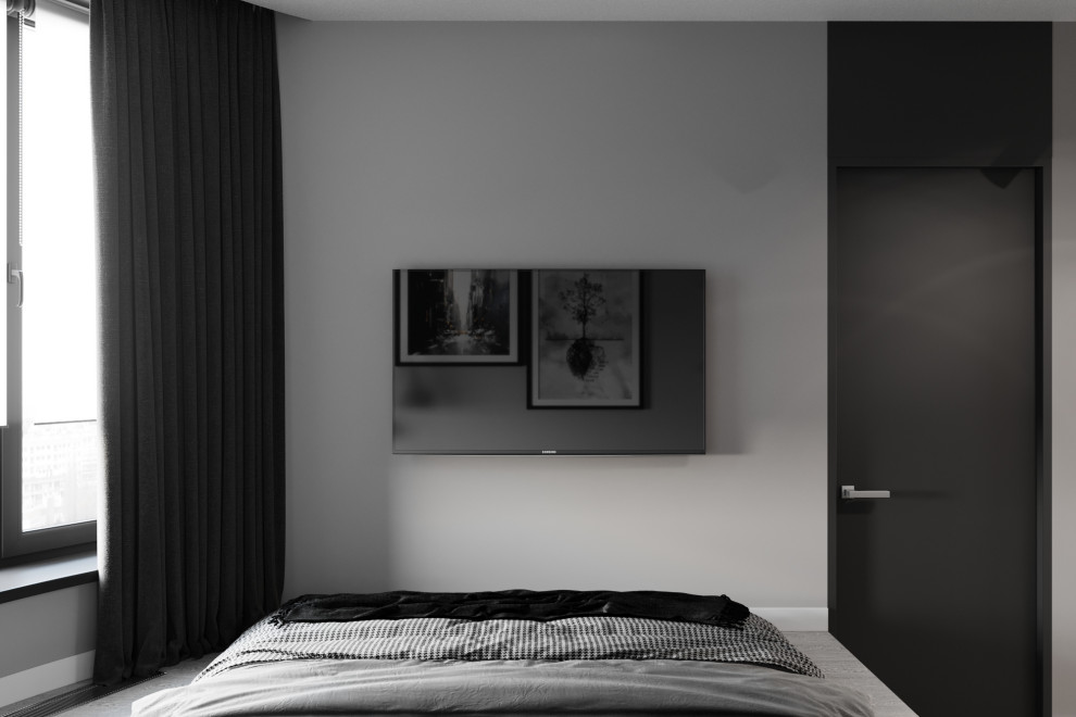 Квартира для холостяка с одной спальней и кухней-гостиной