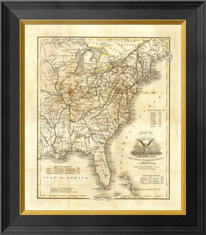 quot Map of The United States 1845 quot - Home Design 
