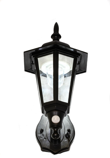 Battery Powered Motion Activated Plastic Led Wall Sconce Traditional Outdoor Lights And Sconces By Maxsa Houzz - Battery Powered Wall Light Fixtures