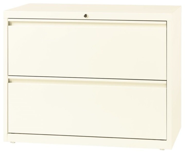 Hirsh 36in Wide HL10000 Series Metal 2 Drawer Lateral File Off