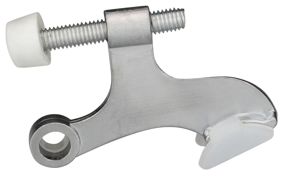 Rok Hardware Heavy Duty Hinge Pin Door Stop, Brushed Nickel