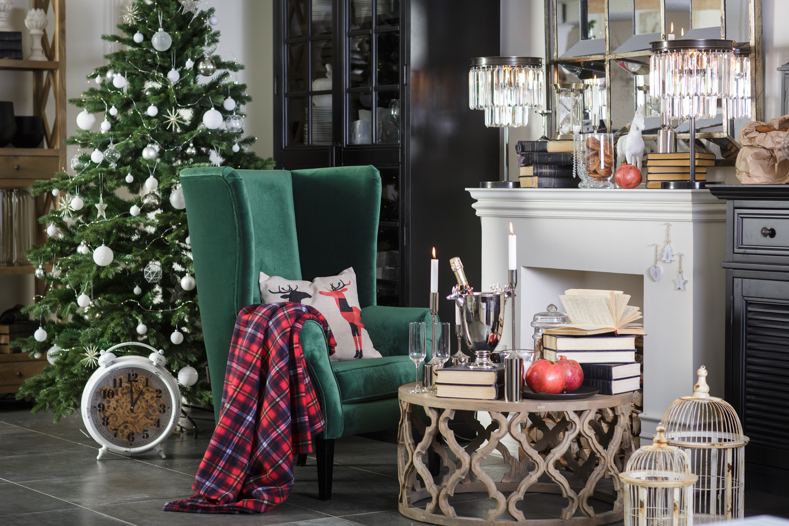 Новогодний интерьер гостиной