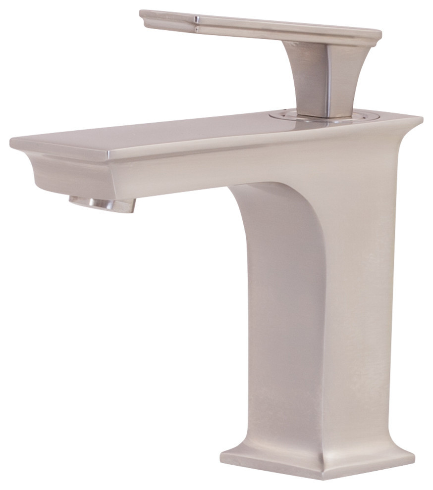 Eva Single Handle Bathroom Faucet Transitional Bathroom Sink