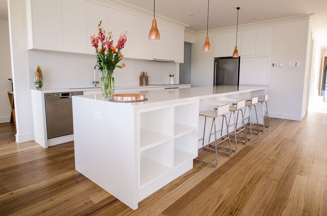 Parkdale Caesarstone Frosty Carrina Kitchen Modern Kitchen
