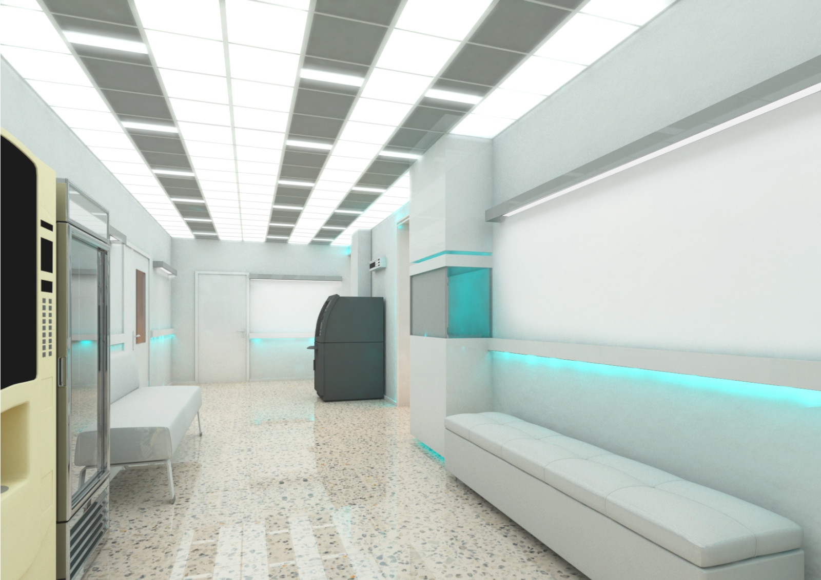 Интерьеры входных групп корпуса ЛКК -Институт мозга человека им. Н.П. Бехтеревой