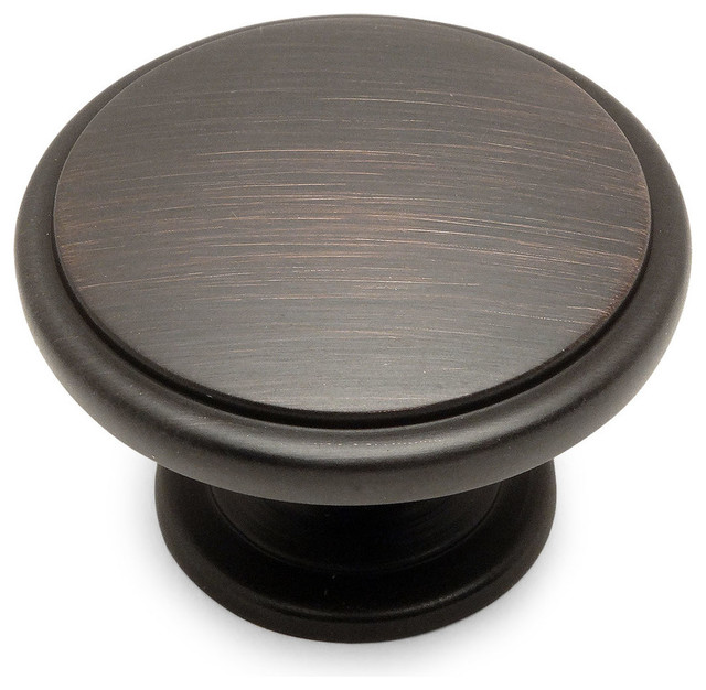20 Pack Wide Base Cosmas 4251ORB Oil Rubbed Bronze Cabinet Hardware Round Knob 1-3/8 Diameter