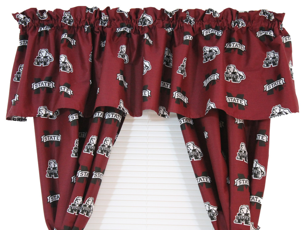 Mississippi State Bulldogs Printed Curtain Valance, 84"x15"