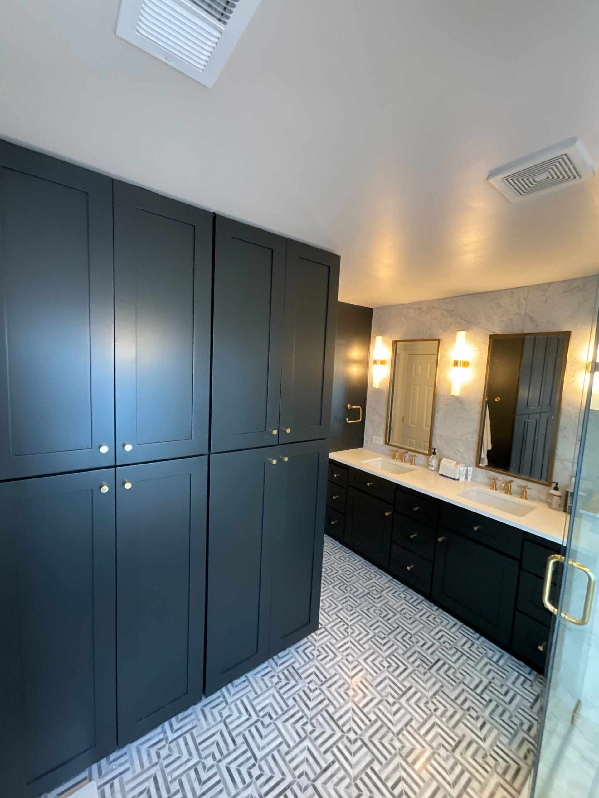 Master Bathroom and Fireplace