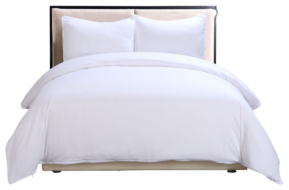 Lotus Home Microfiber Duvet Cover Mini Set, Twin Traditional Duvet
