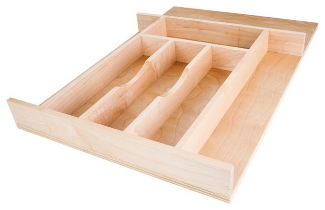 Drawer Organizer Insert Cutlery Tray Contemporary Kitchen