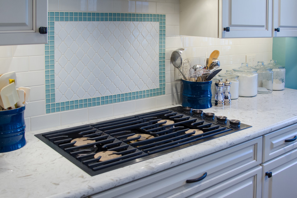 Large transitional kitchen photo in Raleigh