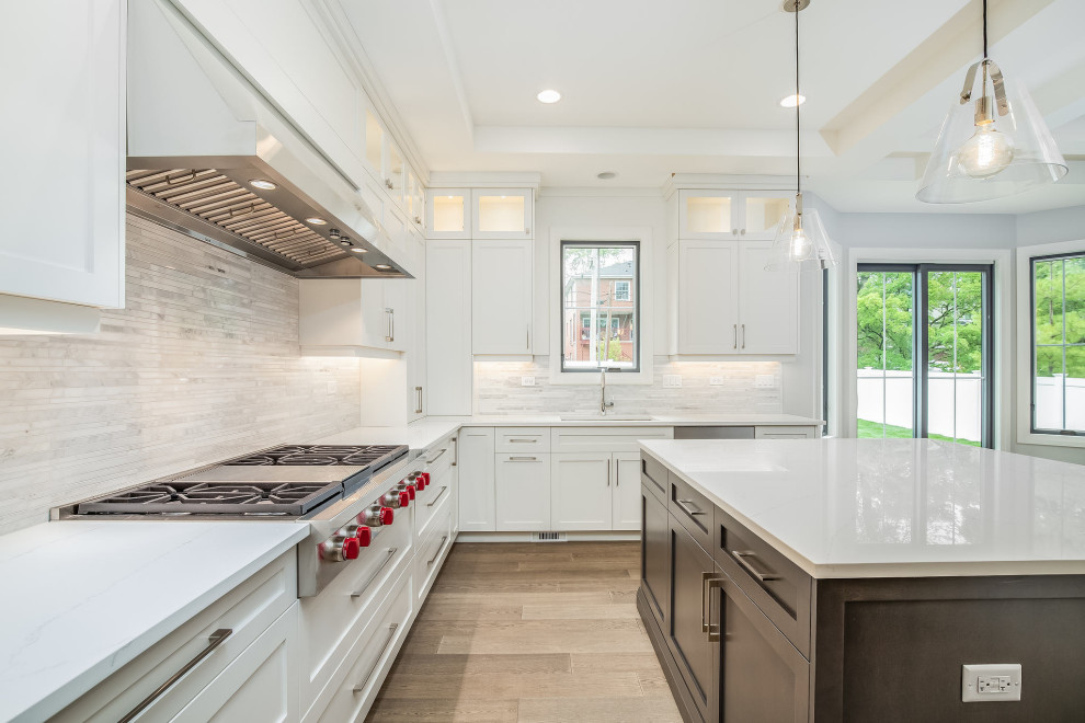 Transitional kitchen photo in Chicago
