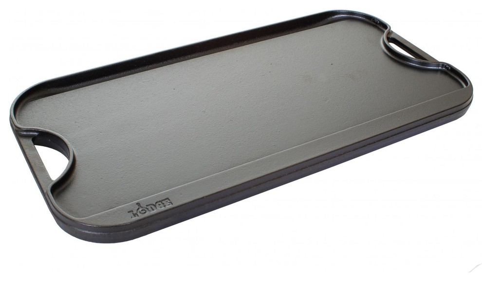 Lodge Reversible Pro Grid Iron Griddle, 20"x107/16" Contemporary