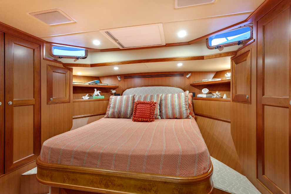 Transitional bedroom photo in Miami