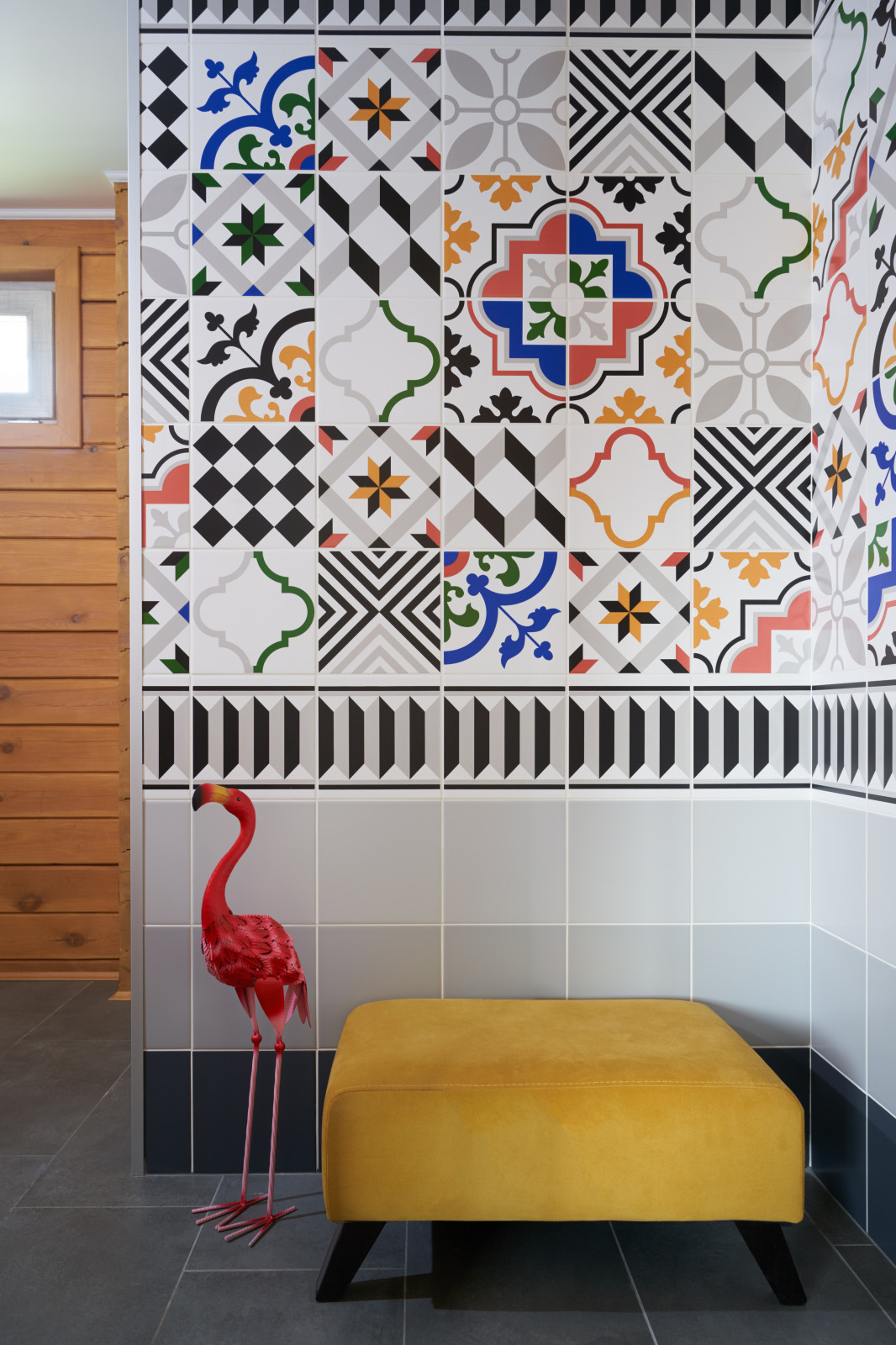 Геометрия цвета в банном домике