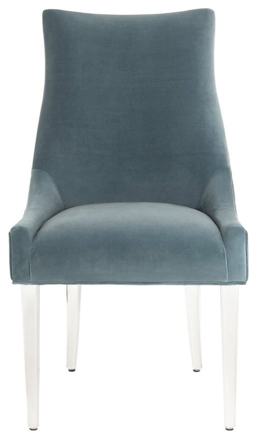 Priscilla Acrylic Leg Dining Chair Seafoam Set of 2 Contemporary