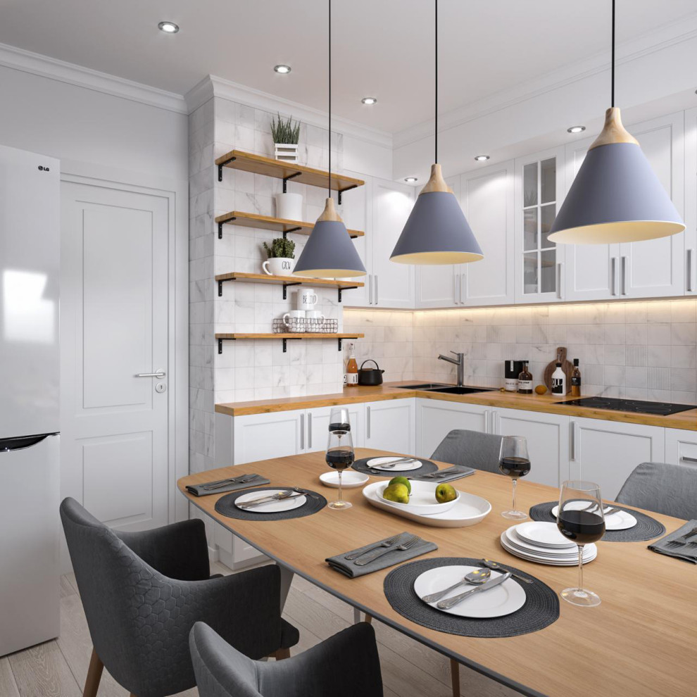 Трехкомнатная квартира в скандинавском стиле