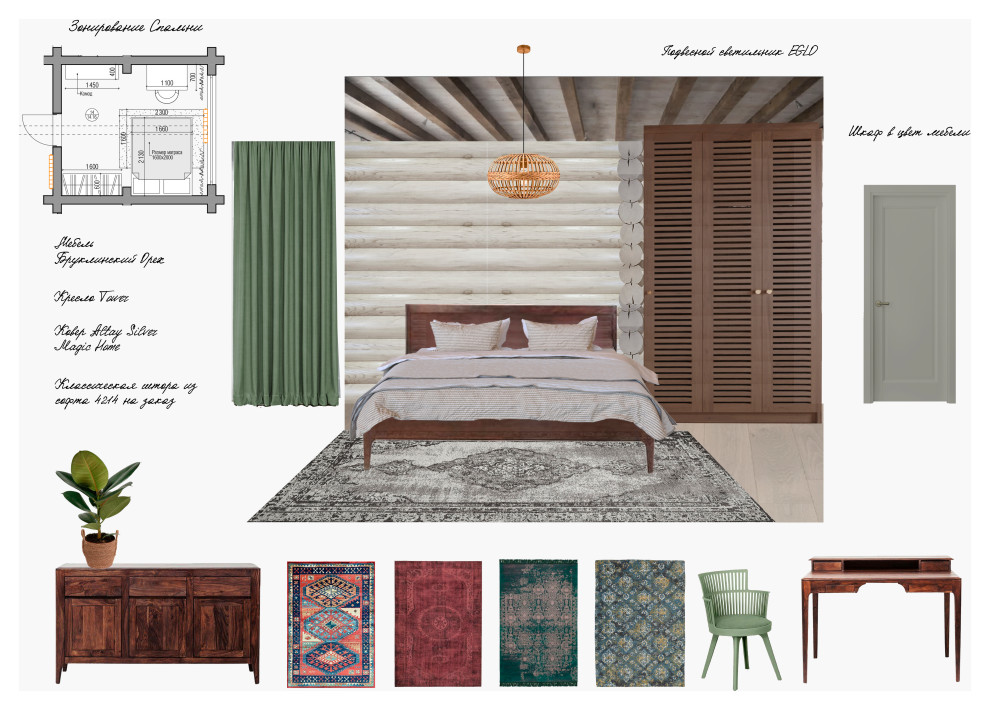 Концепт мастер-спальни (второй этаж). Вариант 2