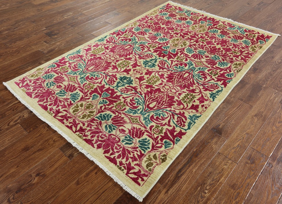 Arts and Crafts Area Rug 5x8, P5398