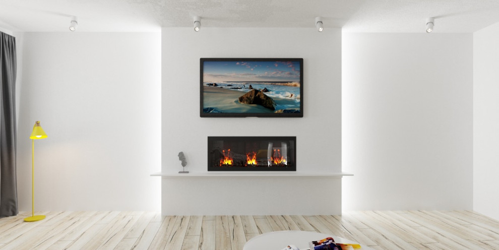 Гостиная, вид на камин