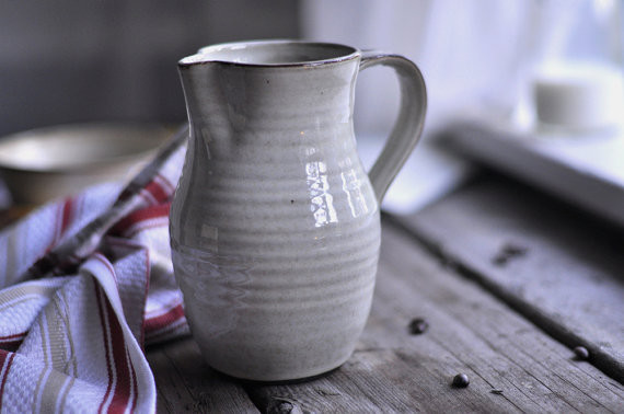 Rustic Cream Pitcher by Just Potters